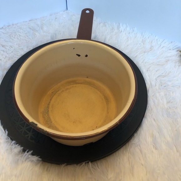 Vintage Enamelware Pot Pan Large - Picture 2 of 9